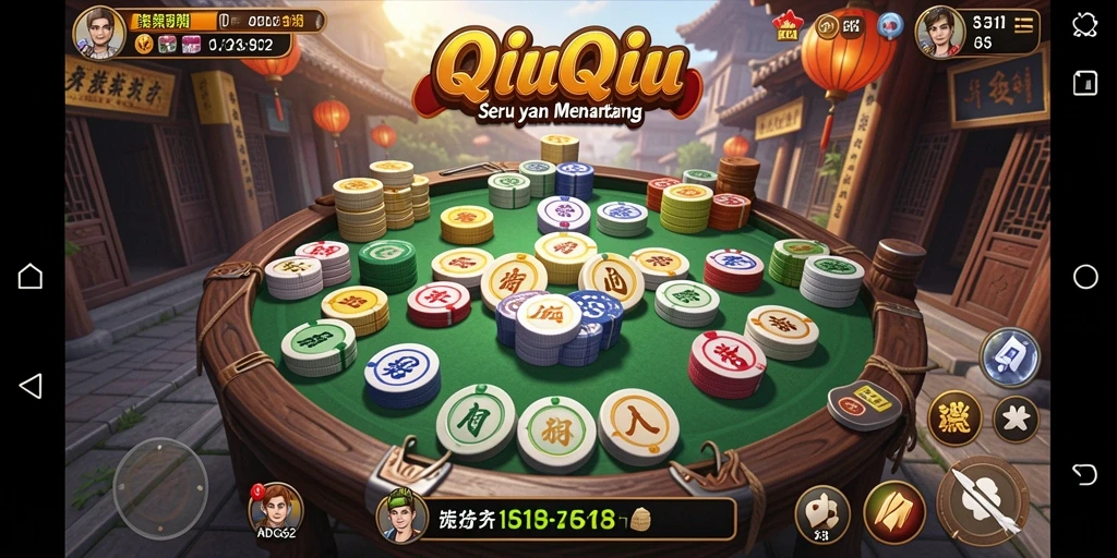 Tampilan gameplay QiuQiu seru dari ADG62.