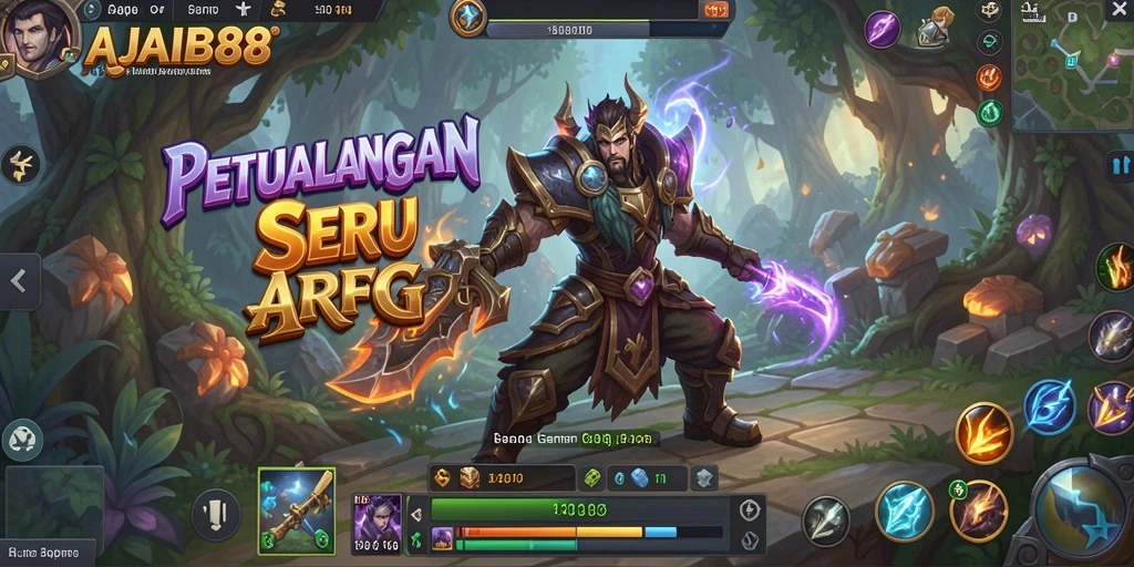 Tangkapan layar AJAIB88 menampilkan aksi pertarungan yang seru di dunia ARPG.
