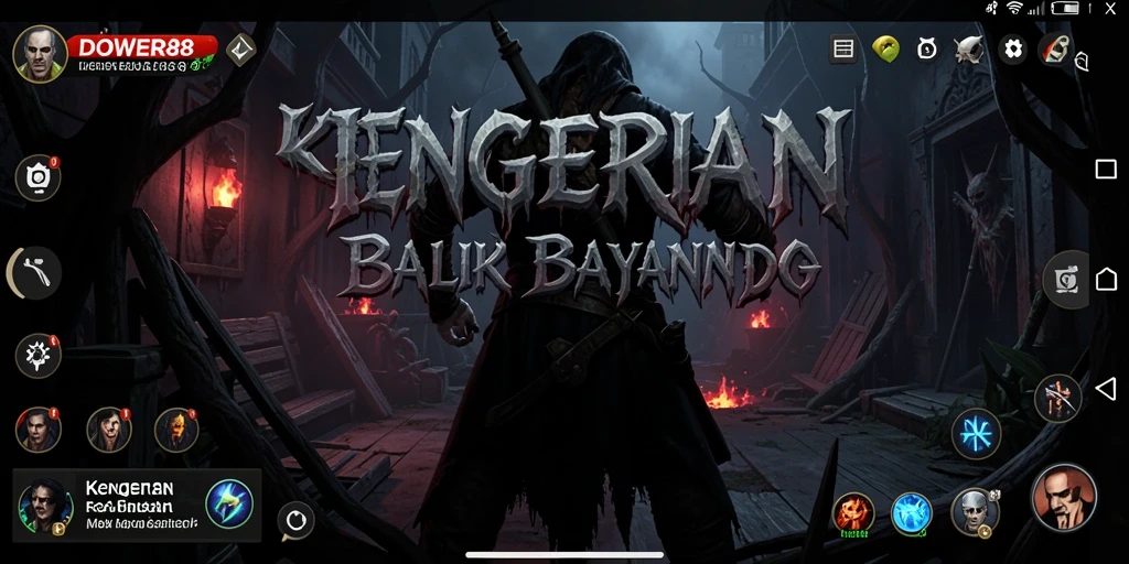 Tampilan gameplay DOWER88 yang menegangkan dan menyeramkan.