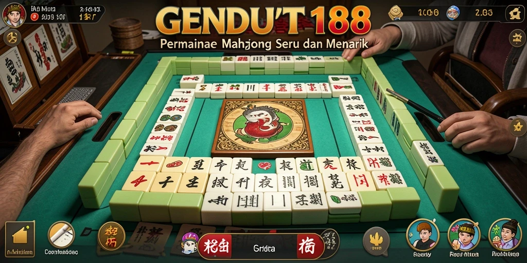 Tampilan utama GENDUT188 dengan gameplay Mahjong yang menarik.