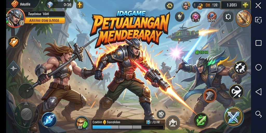 Tampilan gameplay mendebarkan dari IDAGAME dengan aksi intens.