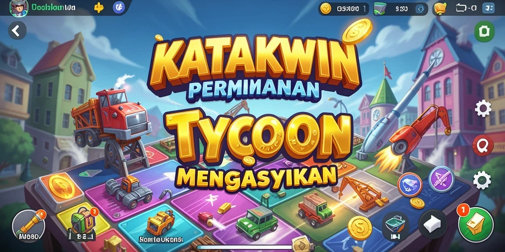 Screenshot gameplay KATAKWIN menampilkan interaksi bisnis yang seru.