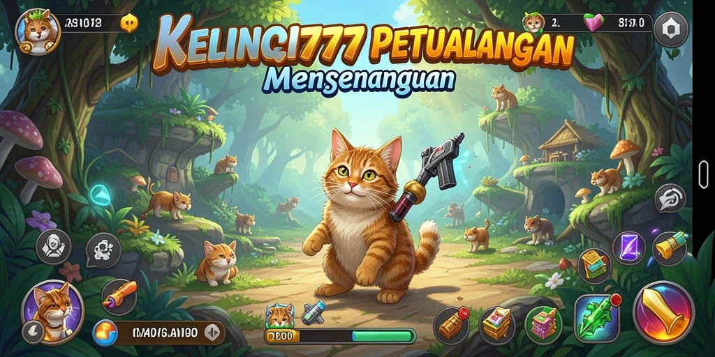 Gameplay menarik KELINCI777 dengan kelinci lucu.