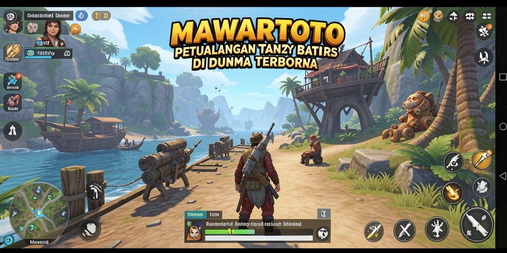 Tampilan gameplay MAWARTOTO dengan dunia terbuka yang luas dan beragam.