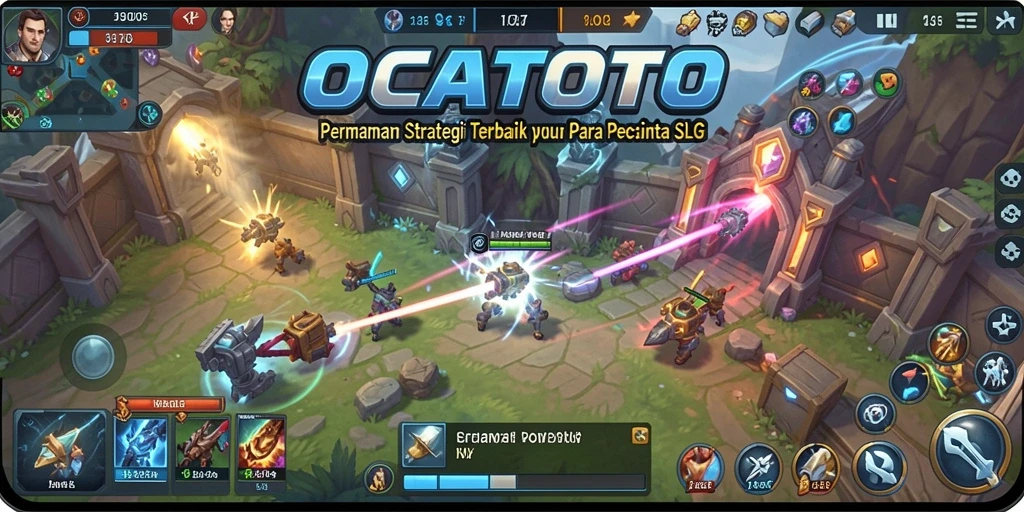 Gameplay dinamis OCATOTO dengan strategi SLG yang mendalam.