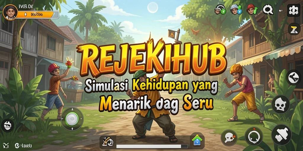 Screenshot REJEKIHUB menampilkan gameplay simulasi yang menarik dan interaktif.