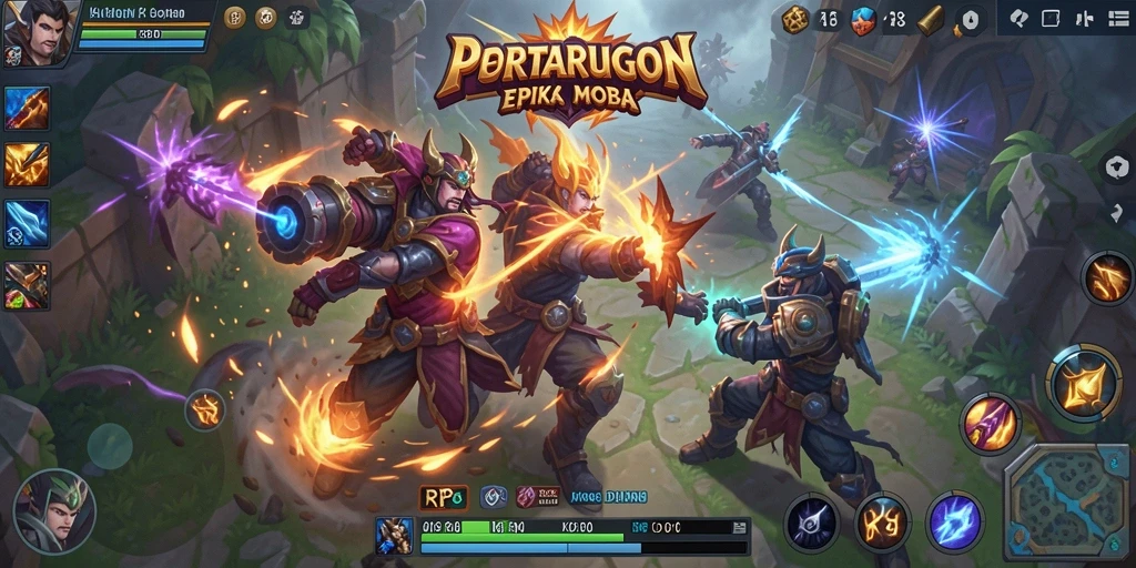 Tampilan epik dari pertarungan di dalam RP8 yang mendebarkan.