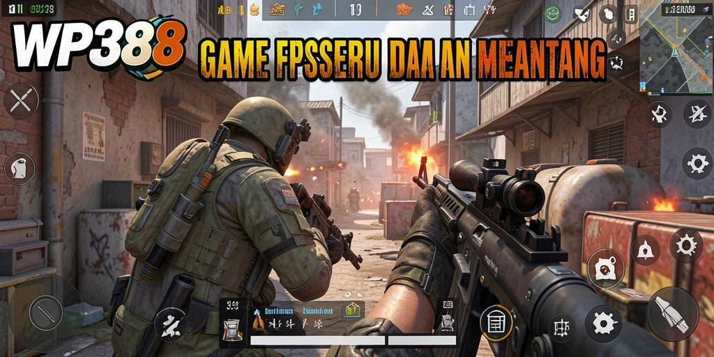 Gameplay intens WP888 dengan aksi FPS yang mendebarkan.