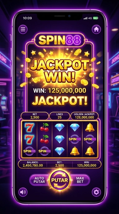 Screenshot aplikasi spin88 yang menampilkan kategori aplikasi.